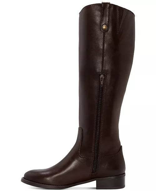 I.N.C.  Riding  Boots  Chocolate  Leather  6.5M  WC  New  $189.90