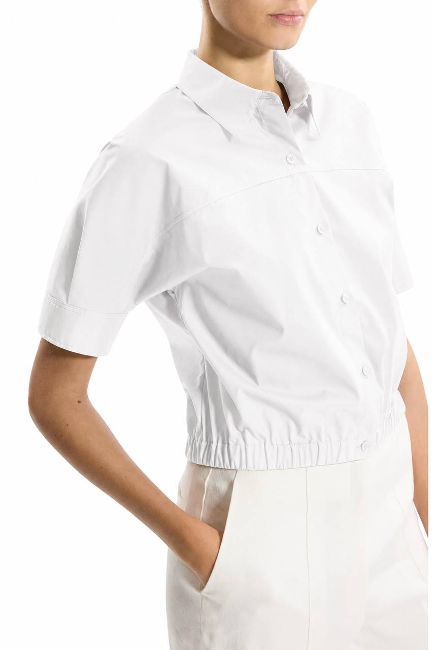 Theory Women’s Elastic Waist Shirt White S NWT $325