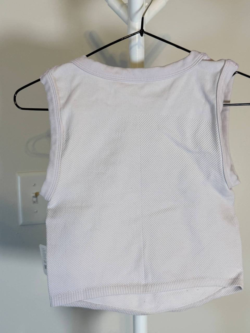 Free People Gray Cotton Crop Tank – Size S/XS – NWT – MSRP$38