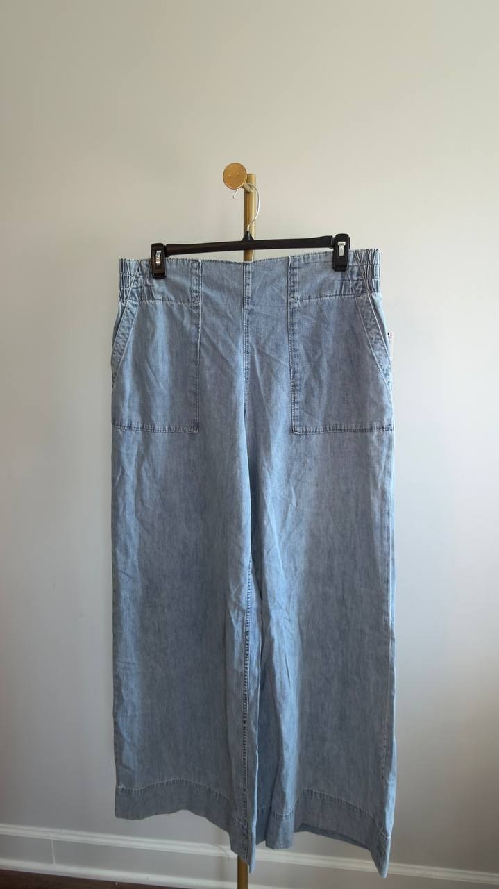 We The Free Breezy Pull‑On Wide Leg Jeans Dusk XL NWT $78