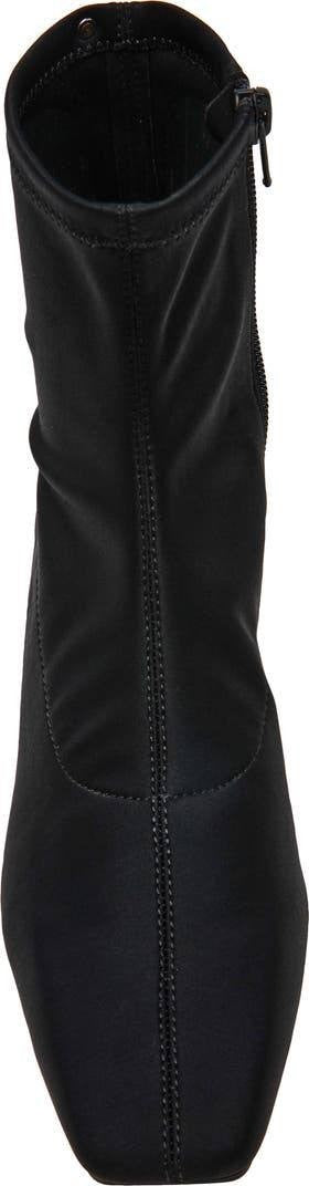 Anne Klein Russ Bootie Black Suede Women’s 7.5M NWB Low Heel Zip $129