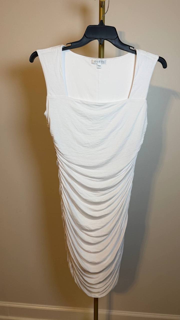 Guess Eco Nathaly Bodycon Mini Dress White L NWOT $108