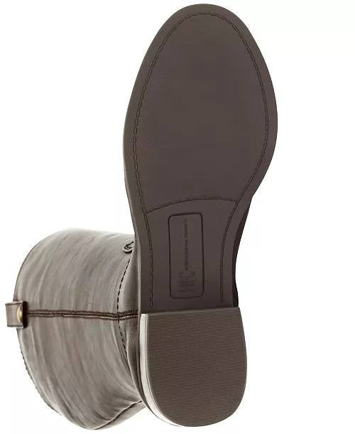 I.N.C.  Riding  Boots  Chocolate  Leather  6.5M  WC  New  $189.90
