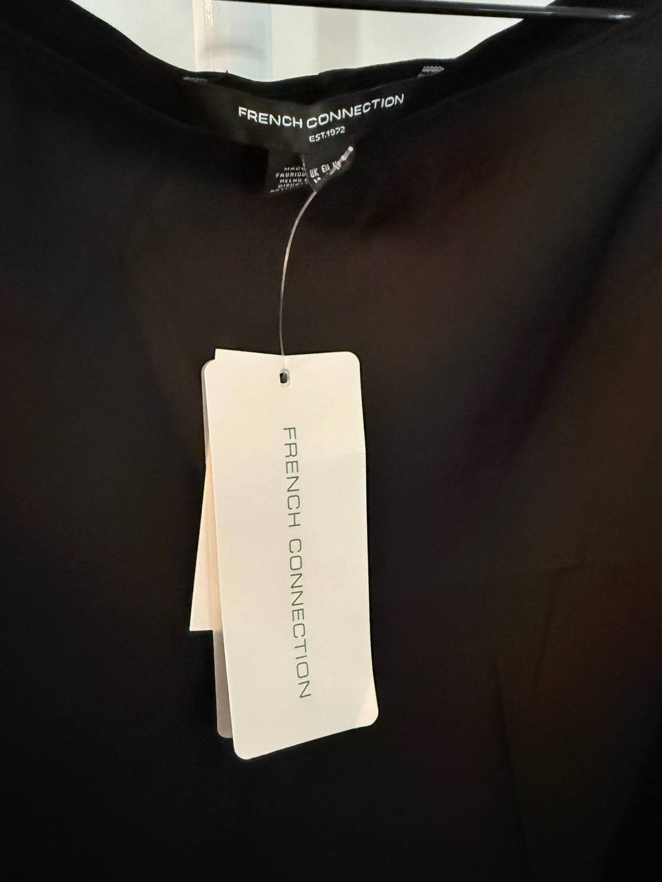 French Connection Ennis Satin Long‑Sleeve Mini Dress – Size 10 – NWT – $148