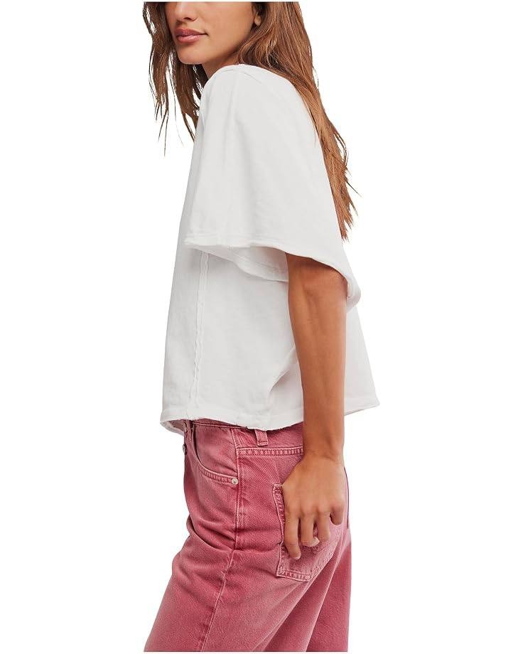 Free  People  We  The  Free  Next  Level  Shirt  Clean  Ivory  XL  NWOT  $58