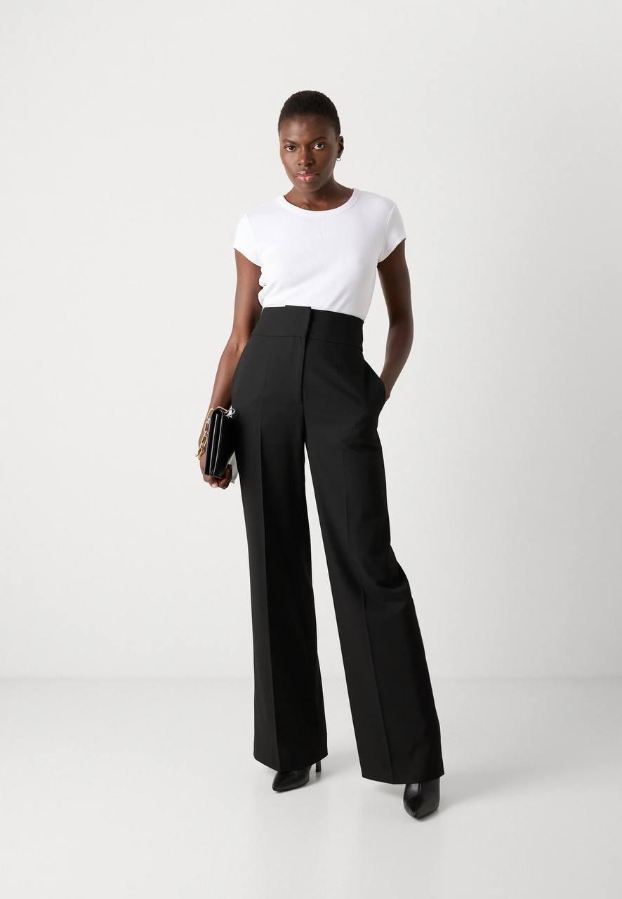 BOSS women’s ESIMA Print T‑Shirt White L $68 NWT