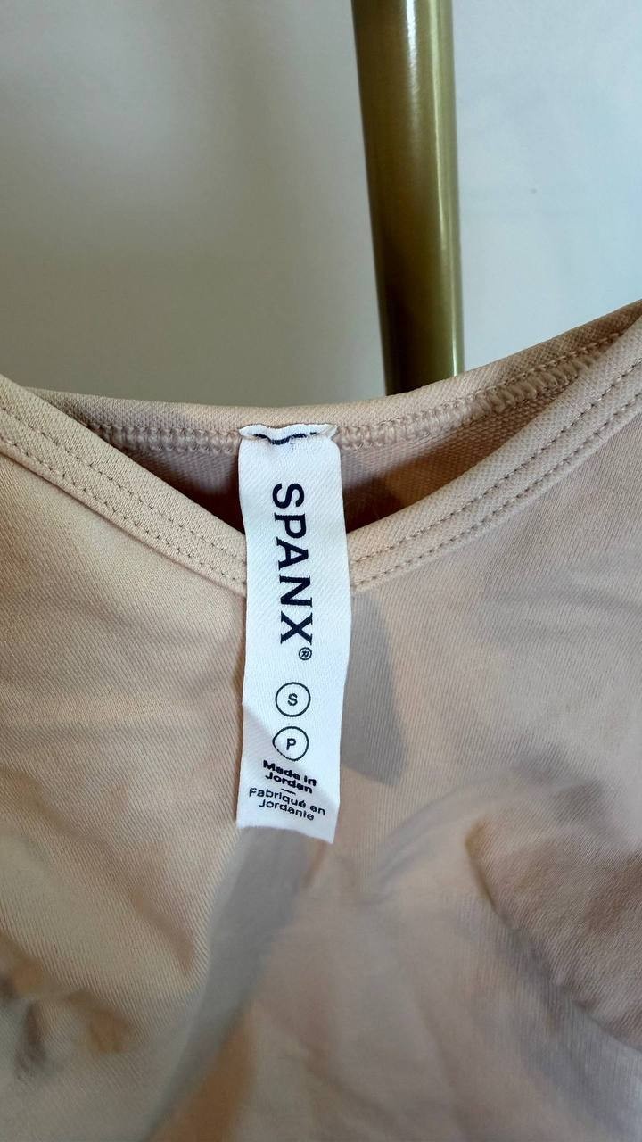 SPANX Power Thong Bodysuit Chestnut Adjustable Straps Size SP NWT $58 damage
