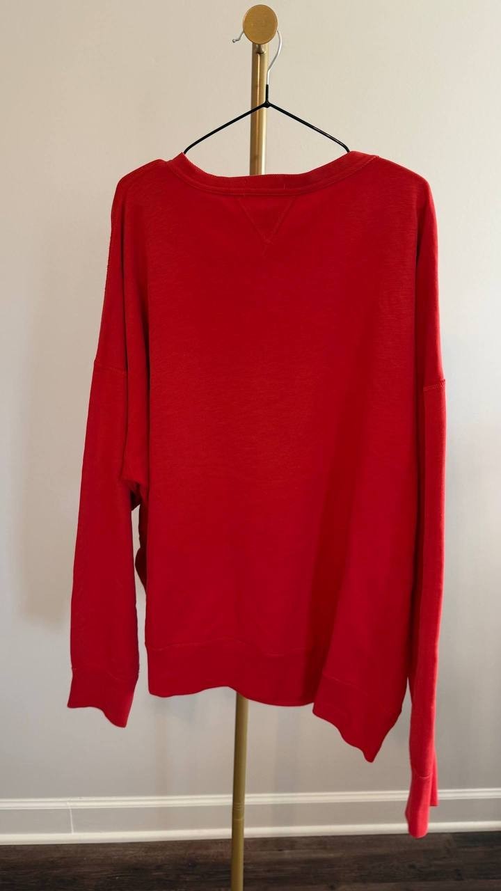 Polo Ralph Lauren Vintage Fit Fleece Graphic Sweatshirt Red XL NWT MSRP $228
