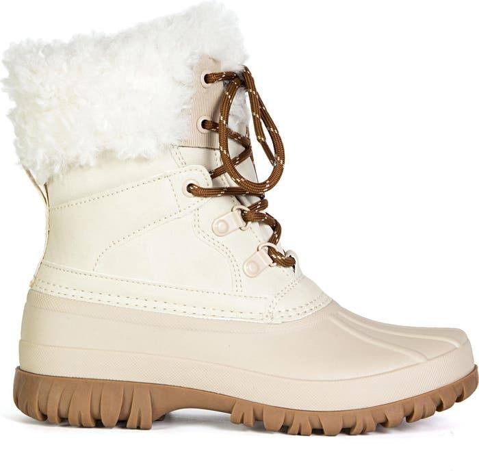 JBU Camden Duck Boots 9M Oyster Waterproof Faux‑Shearling Lined NIB msrp$129.95