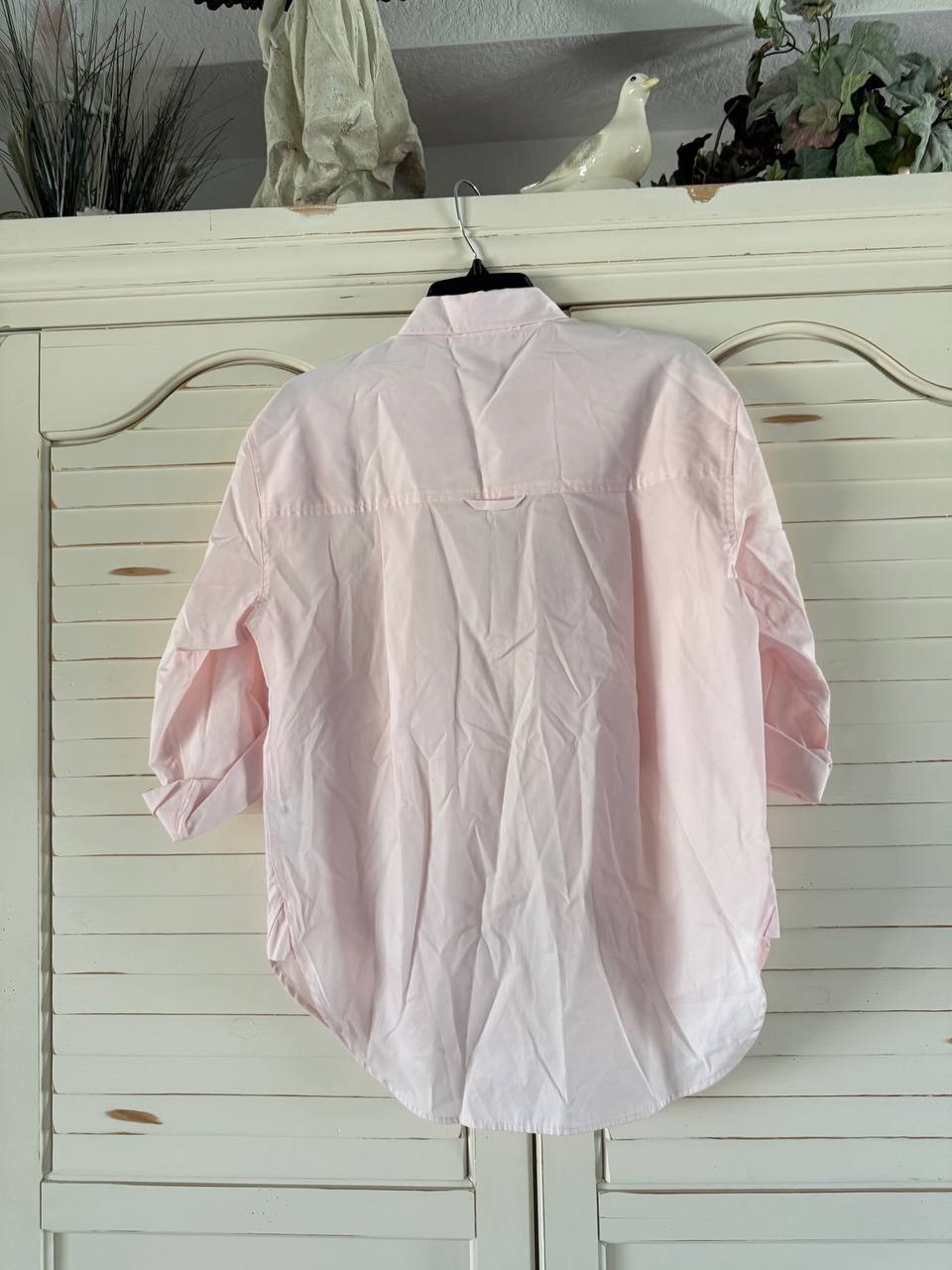 Gloria Vanderbilt Button Down Shirt XS Pink Parasol Cotton Long Sleeve Top NWT
