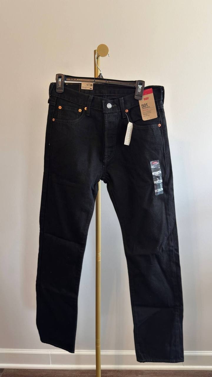 Levi’s 501 Original Fit Jeans Black Men’s 30x32 NWT $138