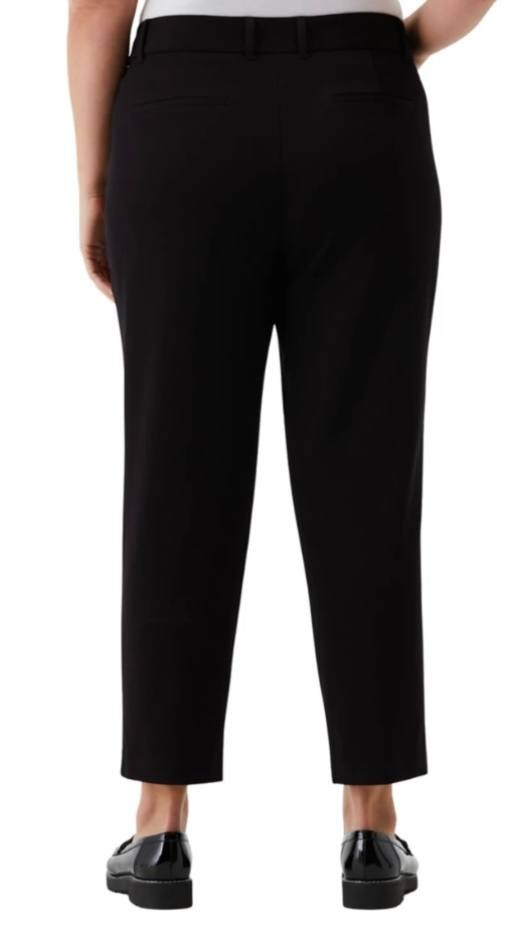 Rafaella Plus Size Straight‑Leg Ankle Pants – Size 16 – Black – NWT – $89