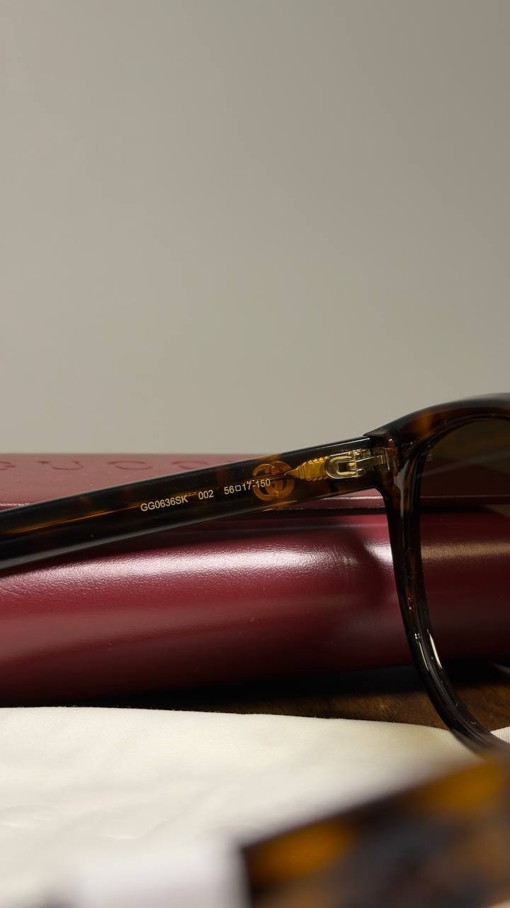 Gucci  Navigator  Frame  Sunglasses  Havana  OS  NWT  $515
