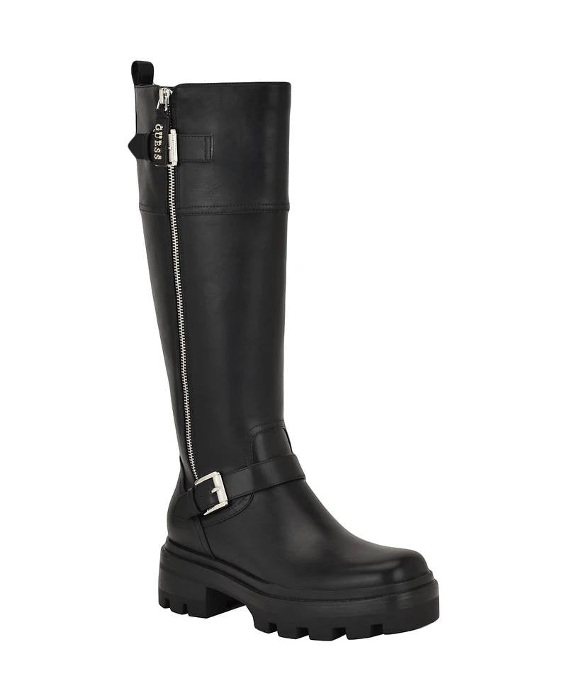 Guess Tall Boots 8.5M Black Man‑Made New in Box MSRP $169