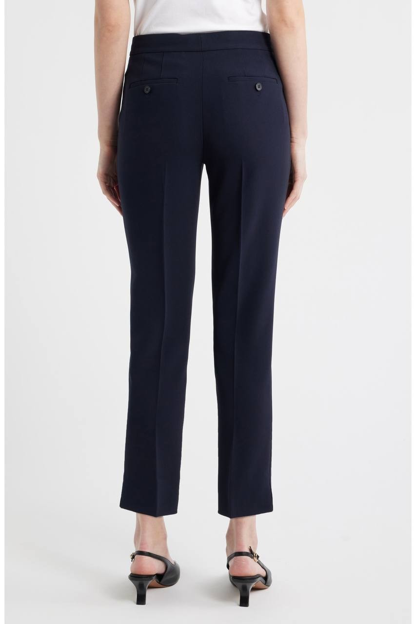 Theory Ibbey Admiral Crepe Pants Black 8 NWT $265