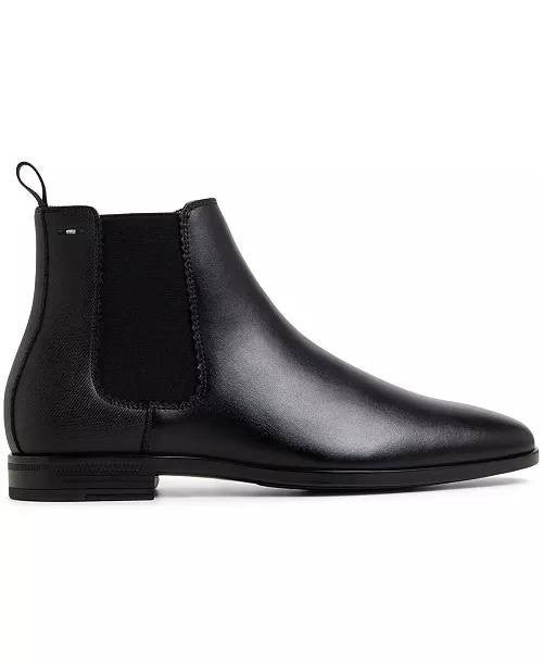 Ted Baker London Black Leather Slip‑On Boots 8M NIB MSRP $190