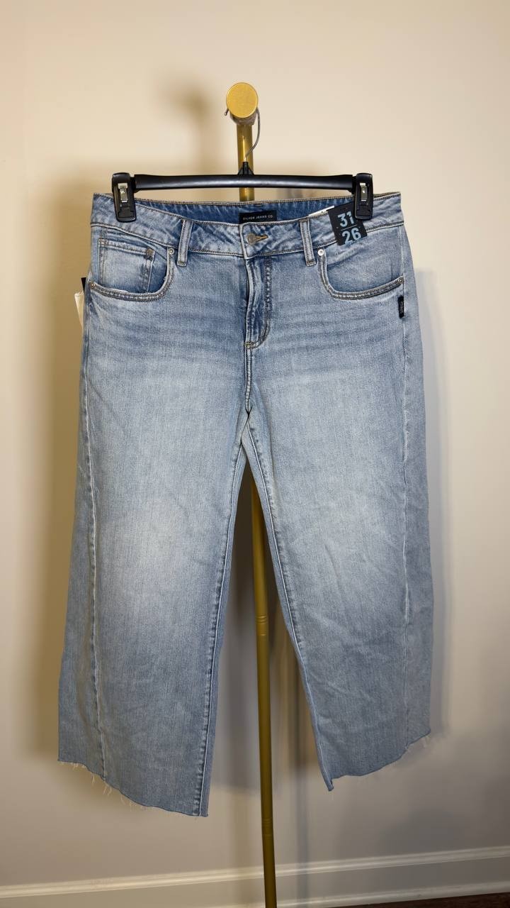 Silver Jeans Women’s Ankle Wide‑Leg Jeans West End 31 NWT $97