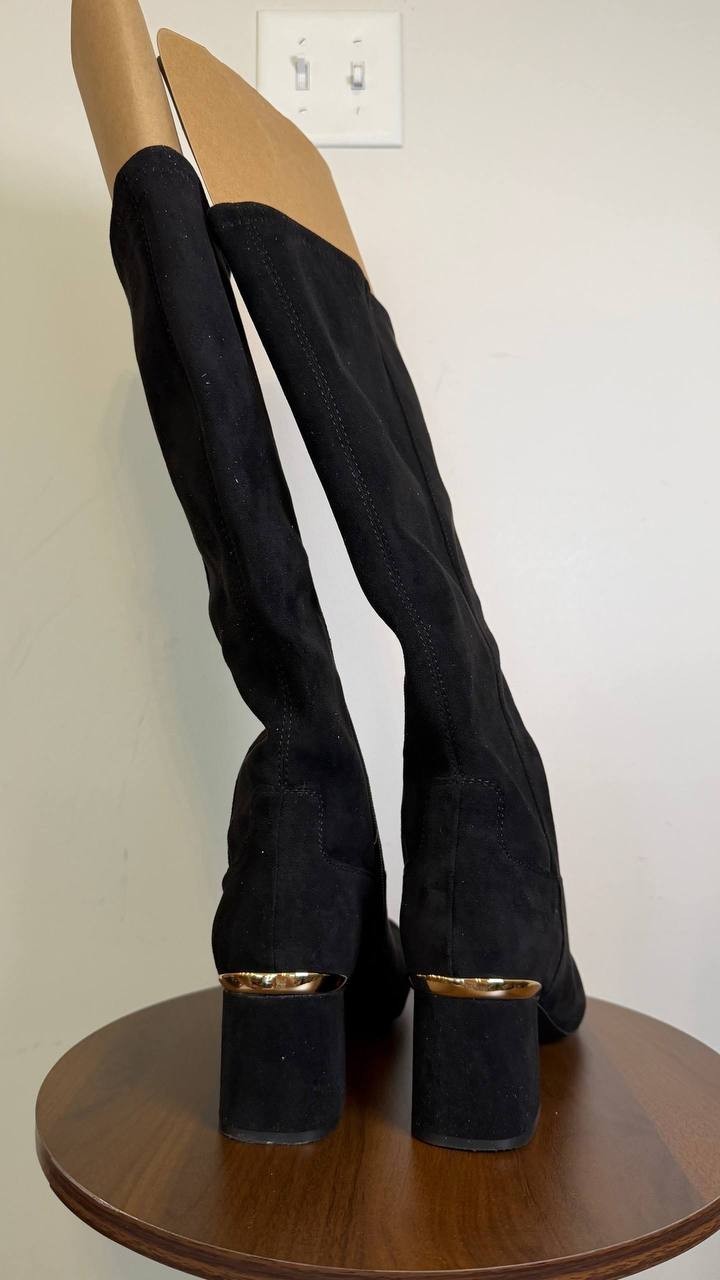 Jones New York Women’s Durana Knee High Boots Black 8.5 Fabric MSRP $109.50 NWOB