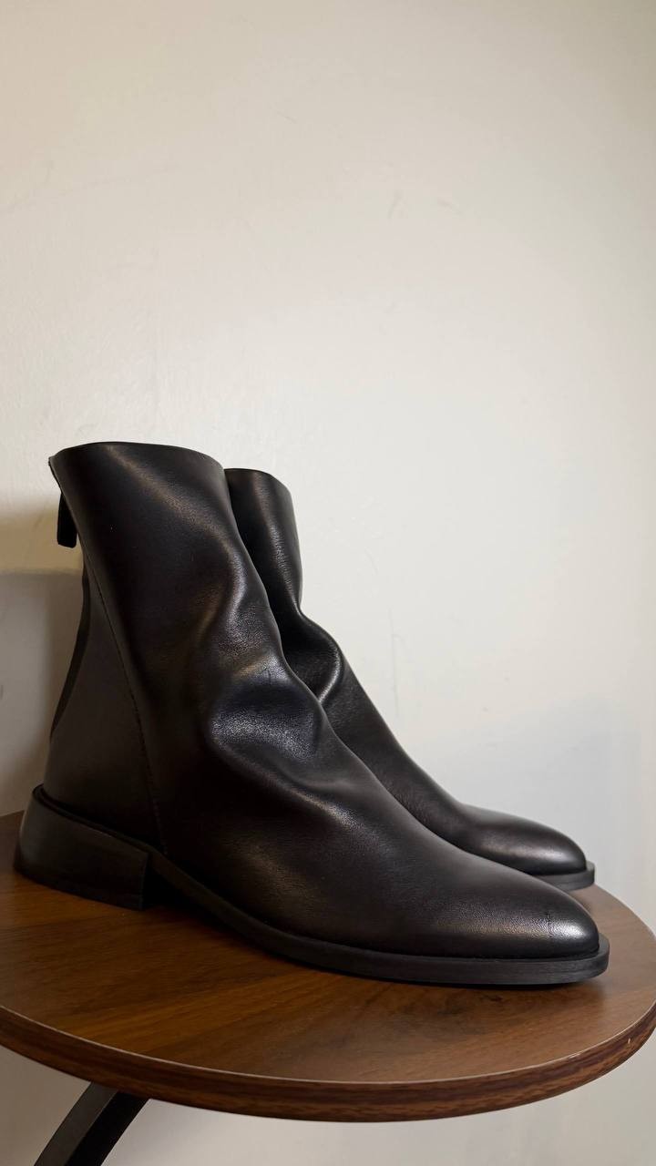 Steve Madden Nexie Black Leather Pointed Toe Ankle Boots Women’s 9 NWB $159.95
