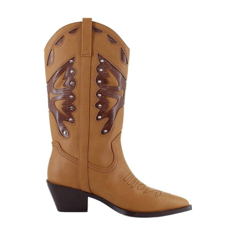 Madden Girl  Cowboy Boots  Natural Brown  7.5  New  $100
