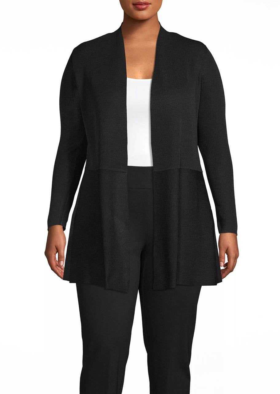 Anne Klein Cardigan Black L NWOT