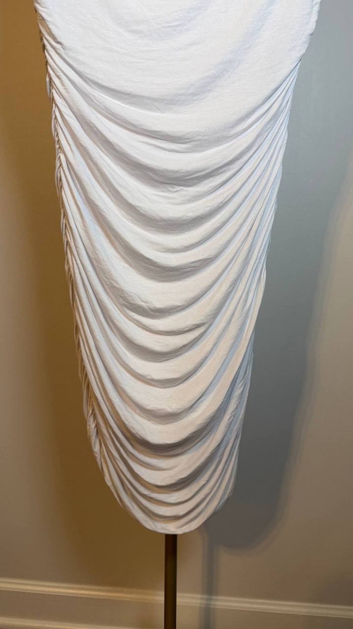 Guess Eco Nathaly Bodycon Mini Dress White L NWOT $108