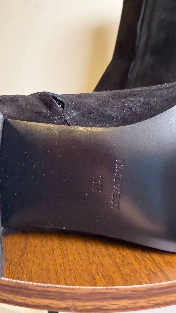 Nine West Black Suede Ankle Booties 11M New in Box MSRP $149