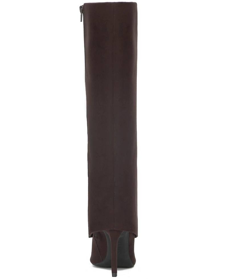 INC Intl Concepts Reach Truffle Faux Suede High Boots 8.5M NIB MSRP $129.90