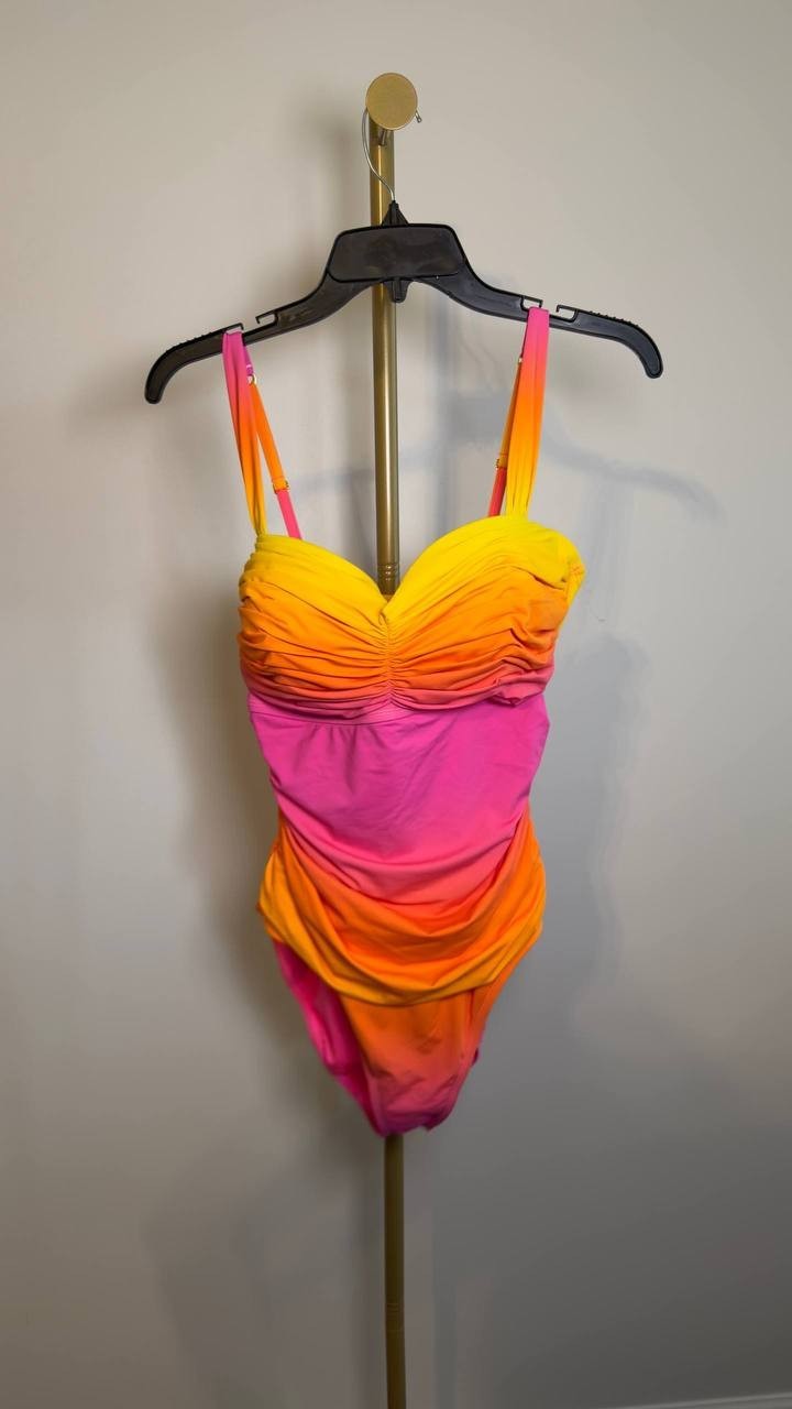 Bleu by Rod Beattie Beat The Heat Underwire One Piece Swimsuit Rosa 14 NWT $135