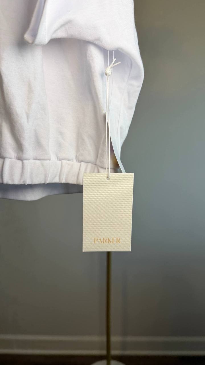 Parker The Teagan Crewneck Dolman‑Sleeve Top White XXL NWT $79