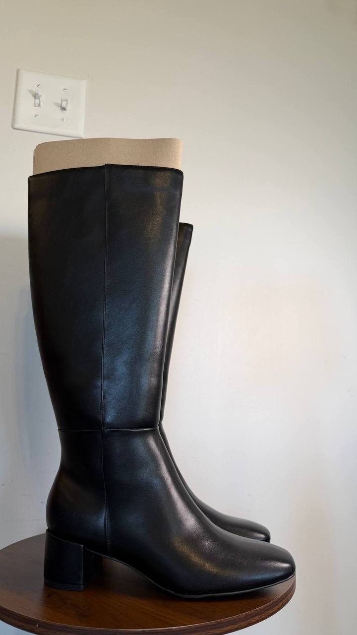 Bandolino Addyson Women’s Knee High Boots Black 7.5M Man‑Made $139 NWB
