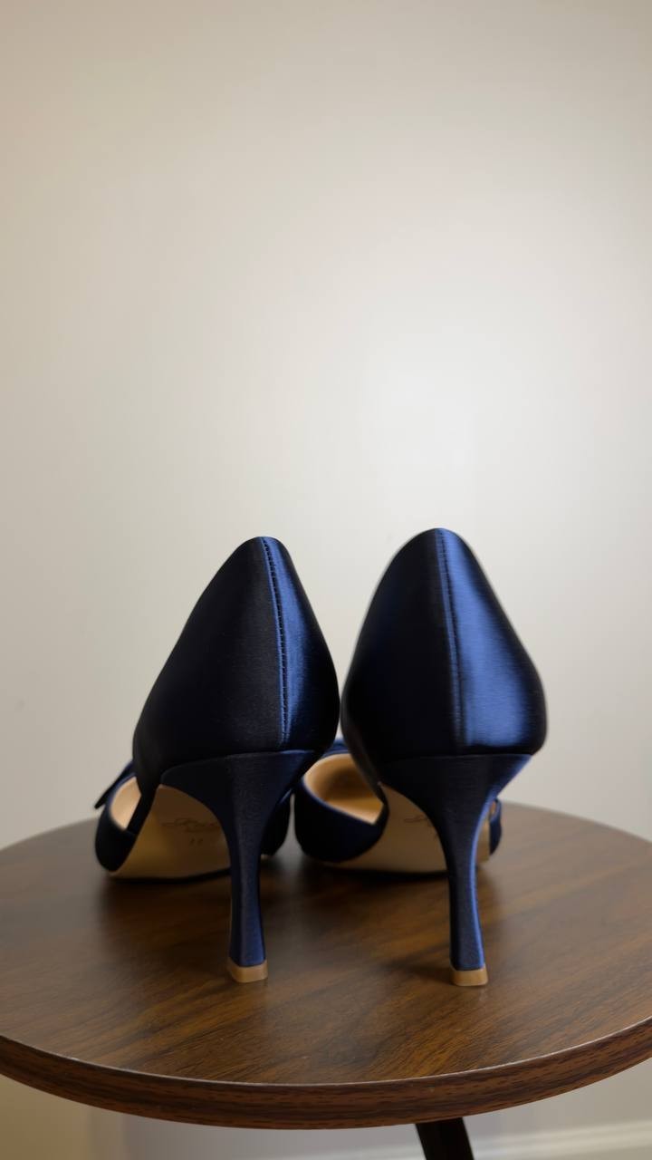Jewel  Badgley  Mischka  Evening Pumps  Navy  11  New  $109