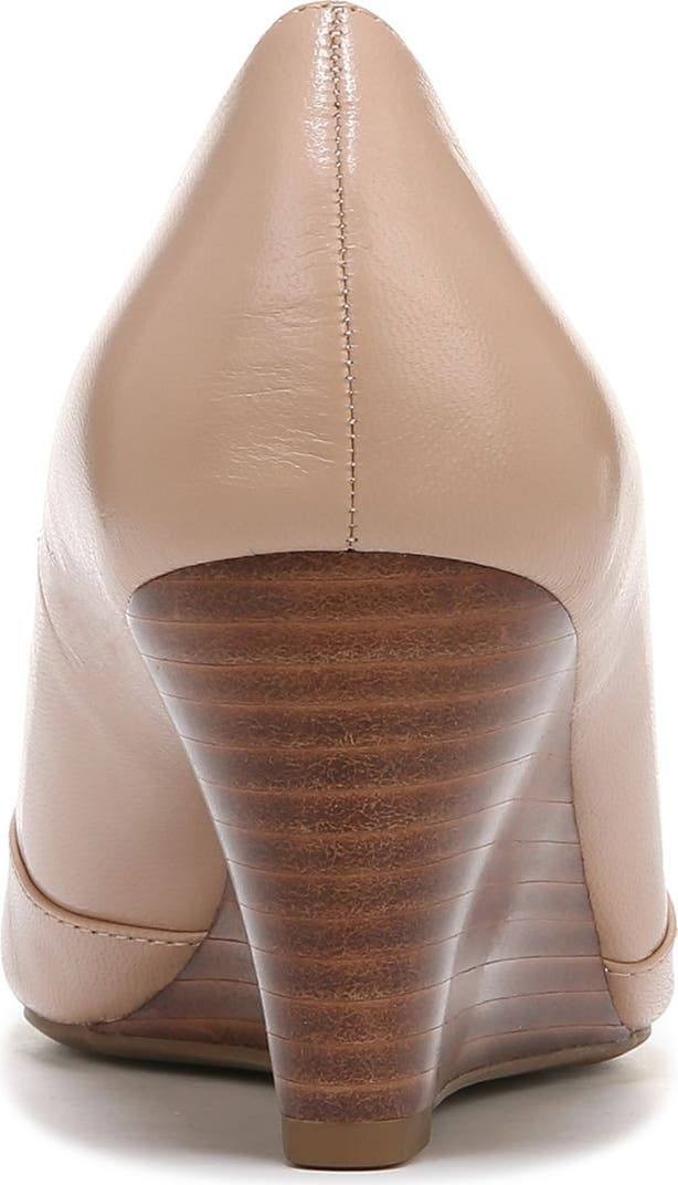 Franco Sarto Frankie Women’s Leather Wedge Pump Ballet 9M Leather $125 NWB