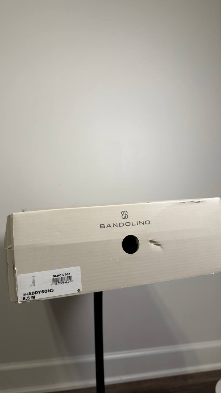 Bandolino  Addyson  Tall  Wide  Calf  Boots  Black  8.5  M  New  in  Box  $139