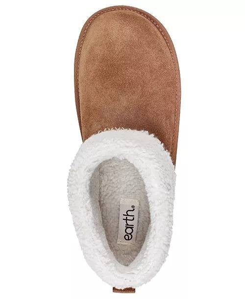 Earth  Cozy  Booties  Medium  Brown  10M  New  $90