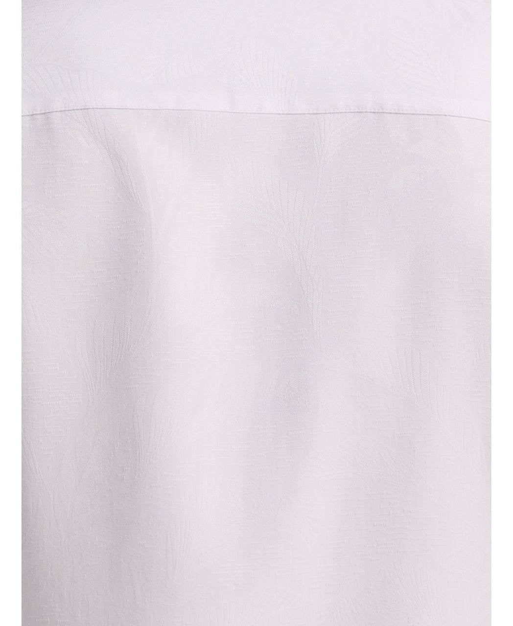 Cubavera Men’s Palm Print Jacquard Shirt White XXL $80 NWT Damaged