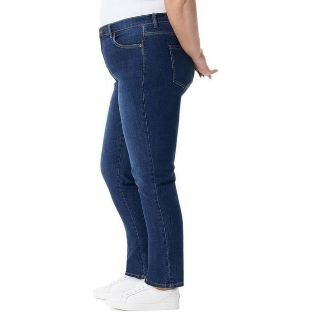 Gloria Vanderbilt Women’s Plus Amanda Straight Jeans Madison Size18W NWT MSRP$52