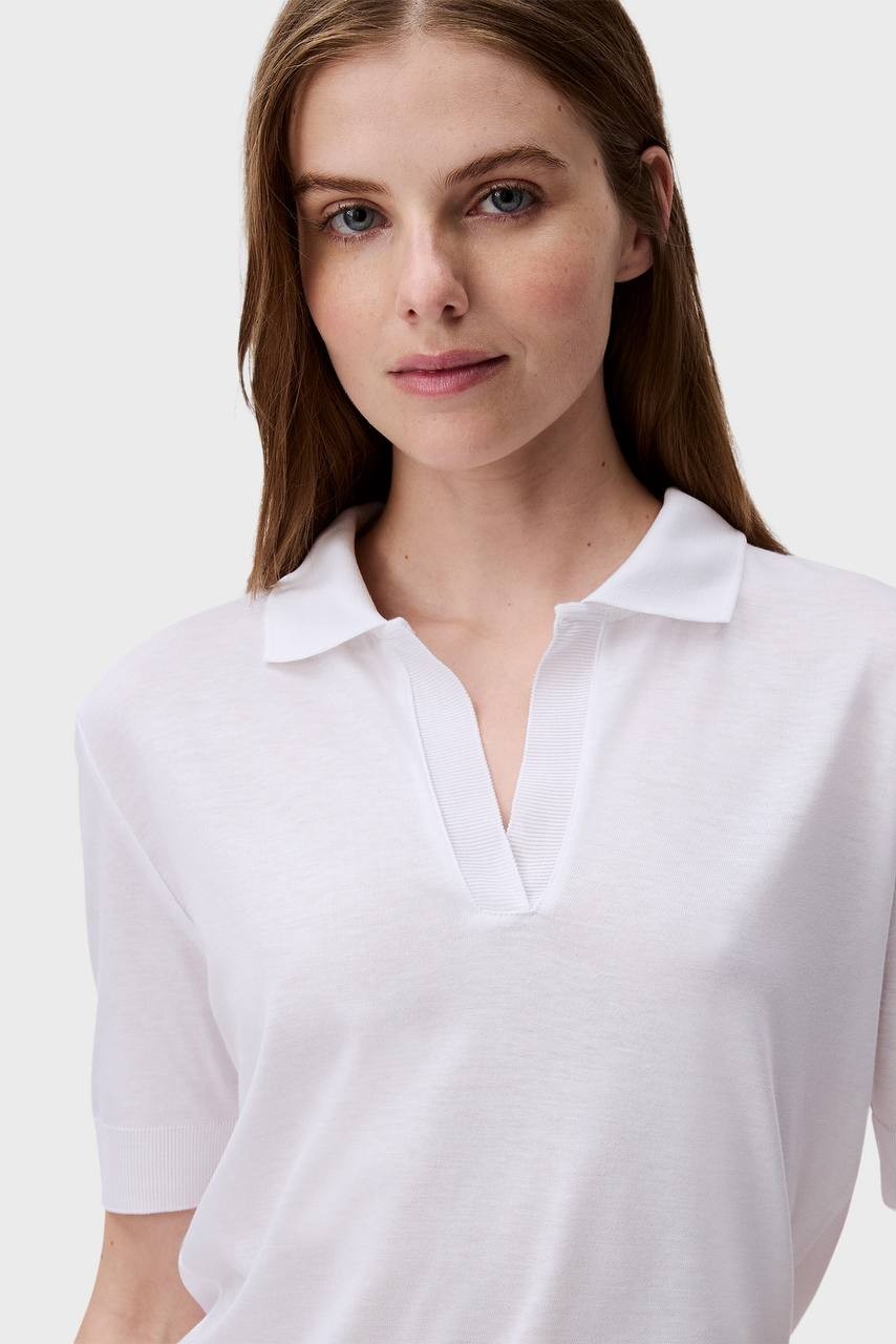 Calvin Klein REFINED White Polo Shirt Size M NWT $89