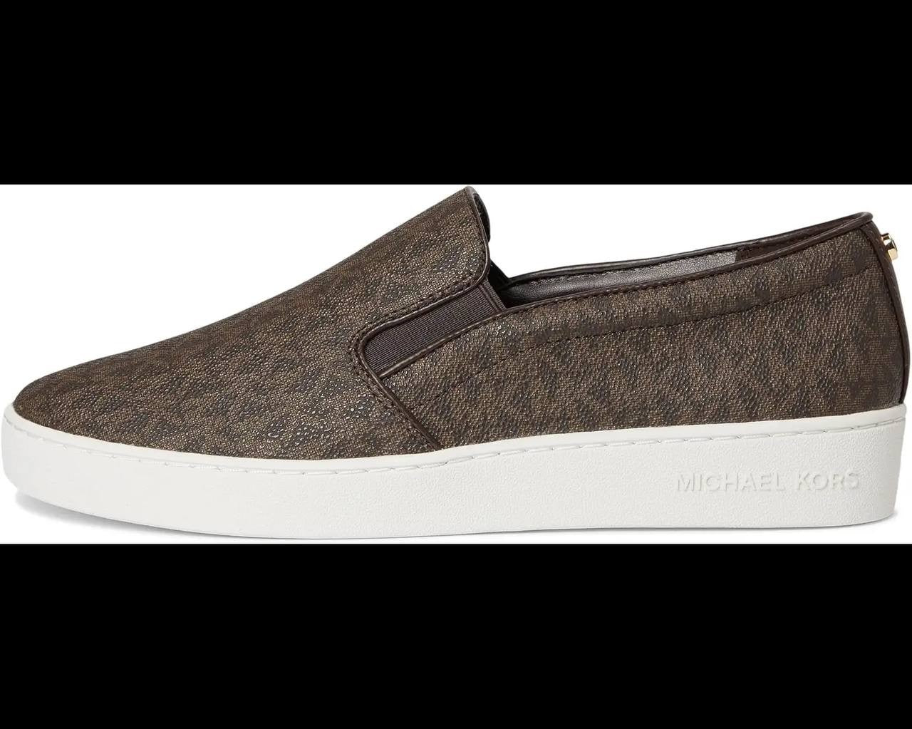 MICHAEL Michael Kors Keaton Slip-On Brown 8.5M Man‑Made MSRP $99 NWB