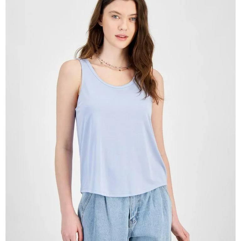 Hippie Rose Light Blue Scoop Neck Tank Top, Juniors XL, NWT, New with Tags