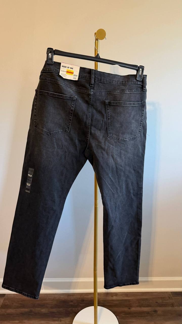 Mode of One Men’s Slim‑Fit Jeans Medium Blue 38W 32L $69.50 NWT
