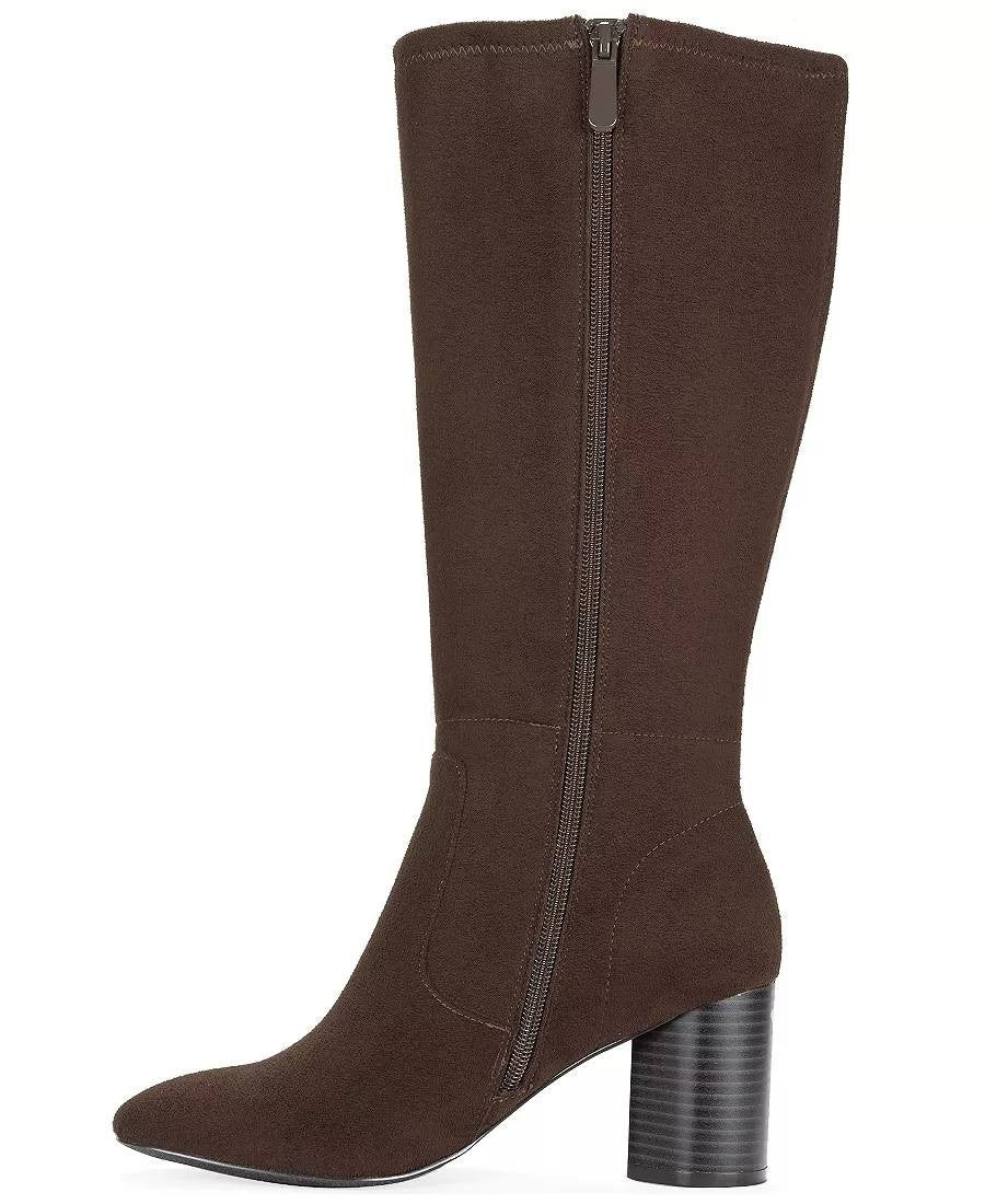 Style & Co Brysonn Boots 7M Dark Roast Microfiber Round Toe NIB msrp$89