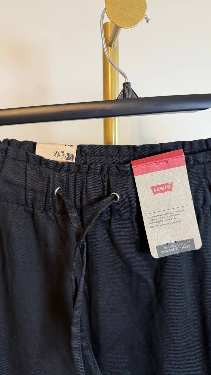 Levi’s Women’s Off Duty Joggers Plus Size Black High Rise Size 24W NWT $59.50