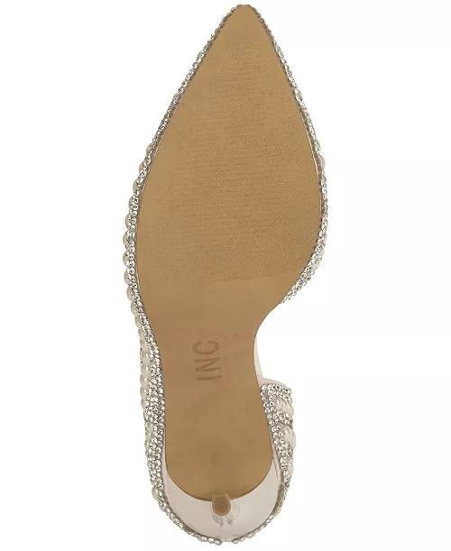 I.N.C.  International  Concepts   Pumps  Stripe  Pearl  9  M  Pre‑owned