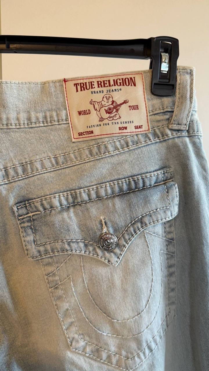 True Religion Men’s Ricky Big T Straight Jeans 34 $199 NWT