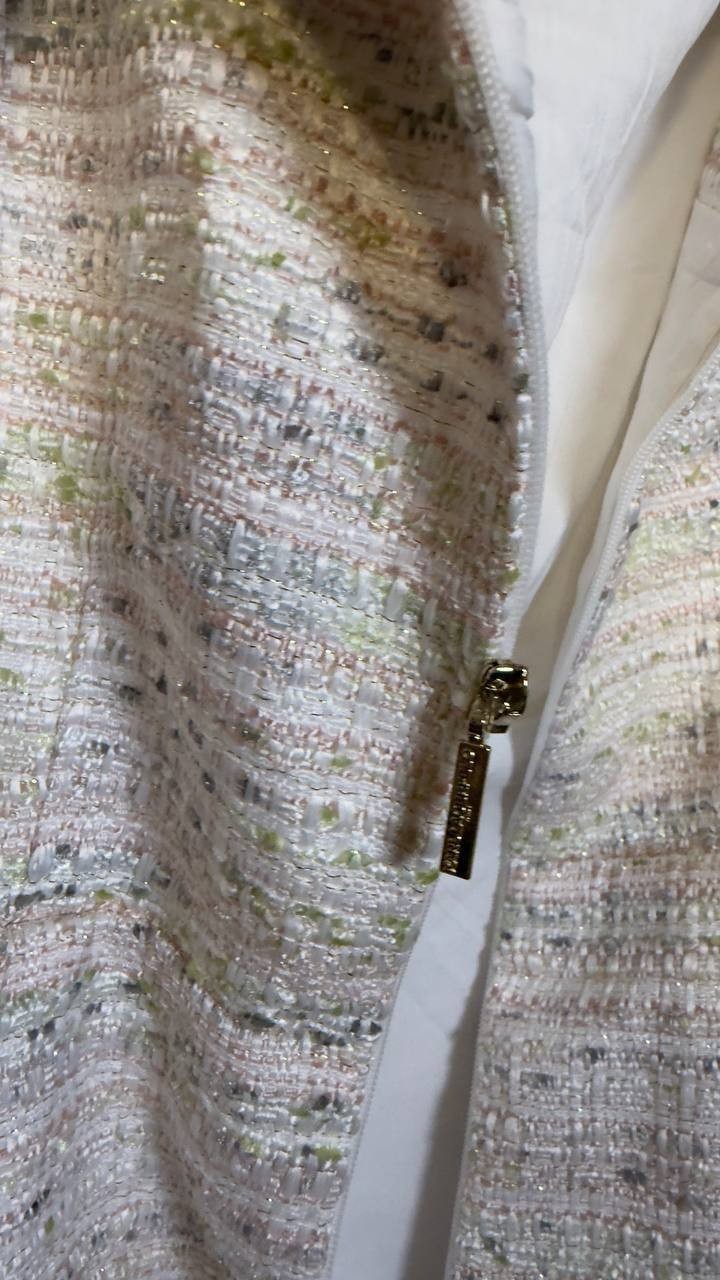 Karl  Lagerfeld  Paris  Women’s    Dress  Soft  White  Multi  8  NWOT  $179  