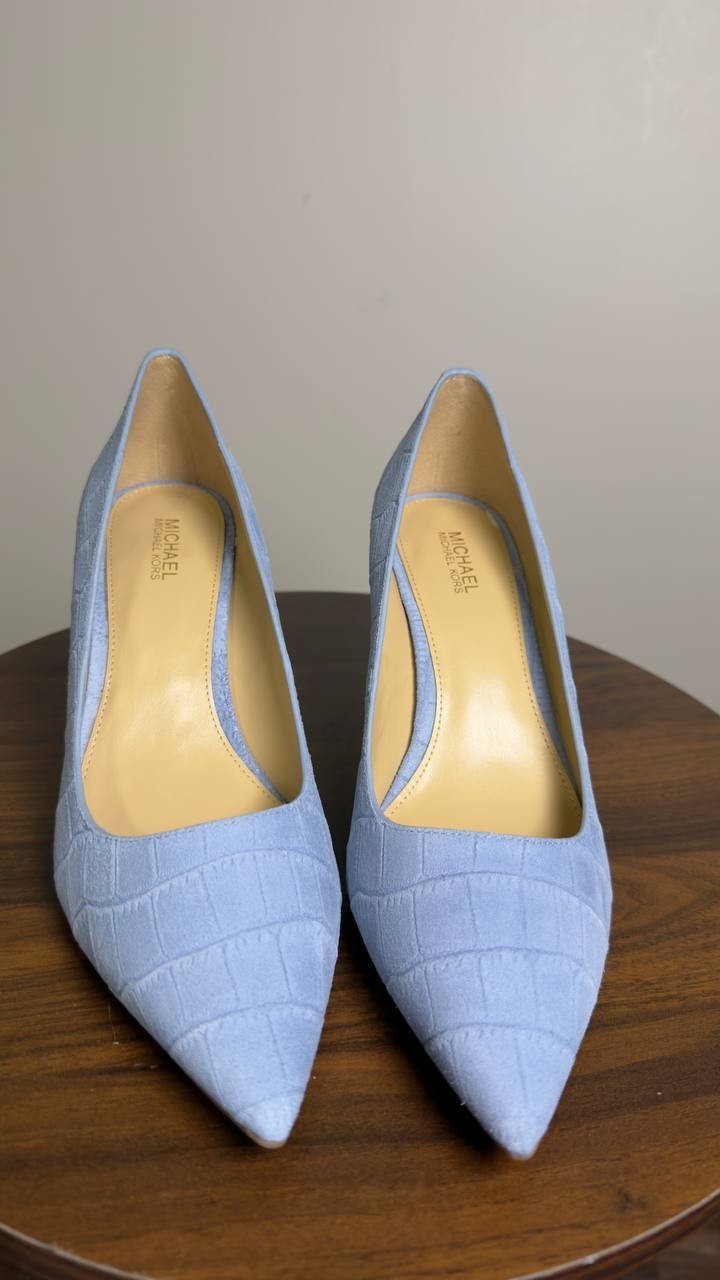 Michael  Michael  Kors  Flex  Pumps  Chambray  Suede  7M  New  $129.50