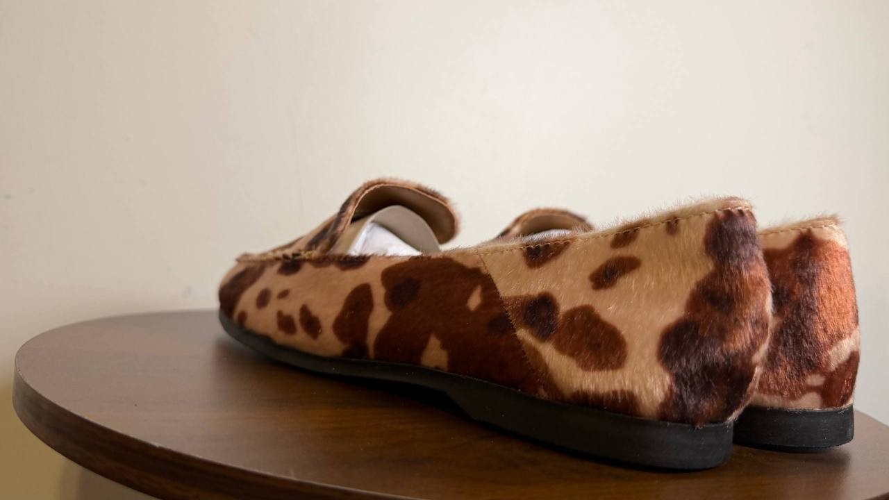 DV Dolce Vita Cow Print Loafers Size 8 NIB MSRP $65