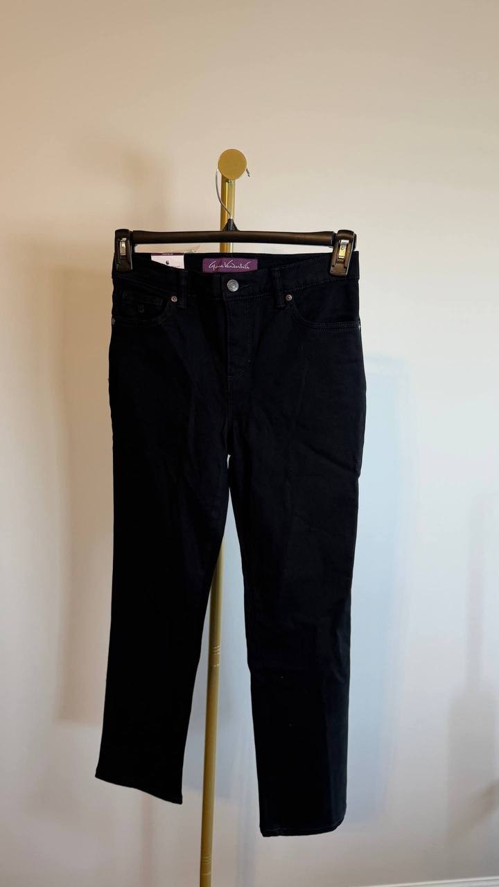 Gloria Vanderbilt Women’s Amanda High Rise Tapered Leg Jeans Rinse Size 4PS NWT