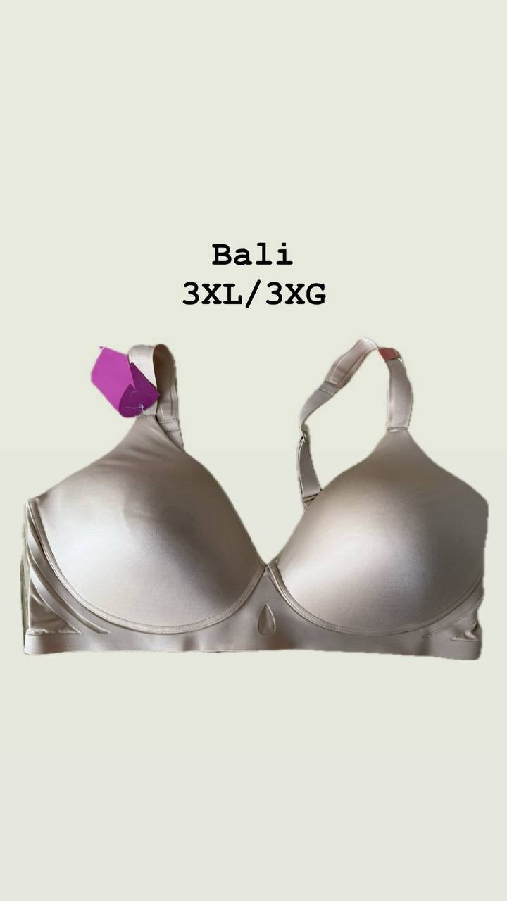 Bali Comfort Revolution Women’s Bra 3XL 46DD Nude Wireless Lightly Lined